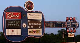 guitar-shaped scoreboard