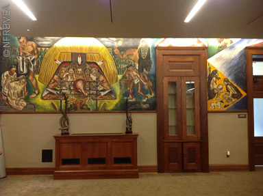 Mural Room, WPA murals