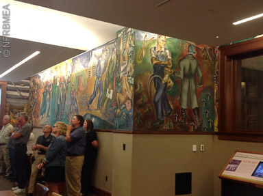Mural Room, WPA murals