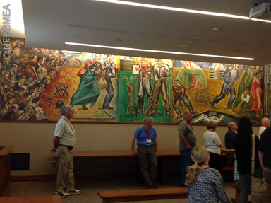 Mural Room, WPA murals