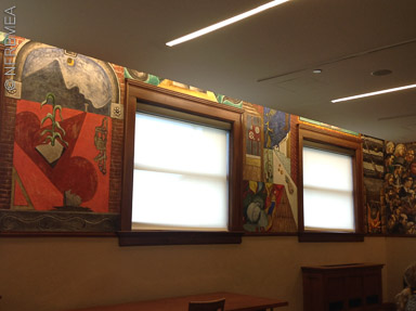 Mural Room, WPA murals