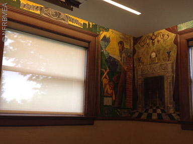 Mural Room, WPA murals