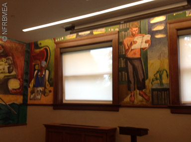 Mural Room, WPA murals