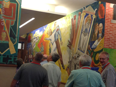 Mural Room, WPA murals