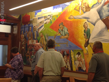 Mural Room, WPA murals