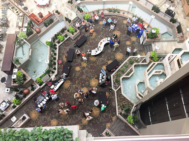 Vendor area in Hotel Atrium