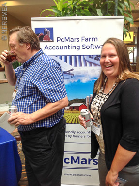 Denise Reeser (MN) smiles for the camera at the PcMars Booth